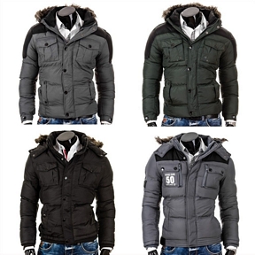 Body Man Herrenjacke Winterjacke Skijacke