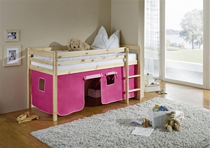 Hochbett Spielbett Jannik 90×200 verschiedene Ausführungen