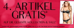 Hunkemöller: Sale mit bis zu 70 Prozent Rabatt + jeder 4. Sale-Artikel gratis