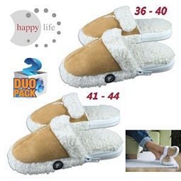 2 Paar Massage Slippers Happy Life 30910 (Größe M und L)