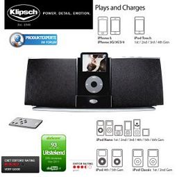 Klipsch iGroove SXT Lautsprechersystem mit iPod-Dockingstation
