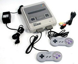SNES – Konsole + 2 Controller + AV Kabel + Netzteil