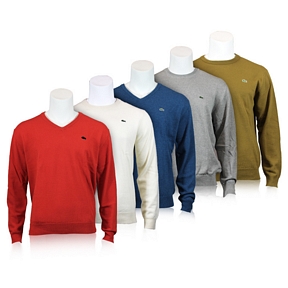 Lacoste Pullover V-Neck und Rundhals aus Wolle