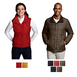 LANDS‘ END Damen Steppwesten und Herren Steppjacken