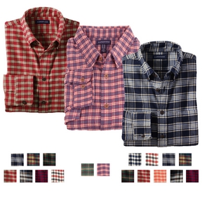 LANDS´ END Herren Hemd Flanellhemd klassisch oder modern