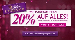 Lascana: 20 Prozent Rabatt auf alle Artikel