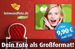 leinwandfoto.de Gutschein im Wert von 25 Euro für 9,90 Euro bei Groupon