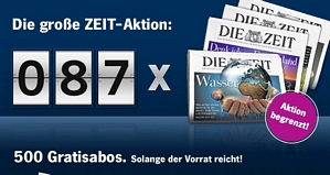 Leserservice: Die Zeit ganze 4 Wochen kostenlos lesen