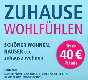 Jahresabo der Zeitschrift Zuhause Wohnen für effektiv 5,40 Euro