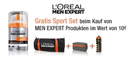Gratis Sport-Set: Beim Kauf von L´Oréal Men Expert Artikeln ab 10 Euro Bestellwert