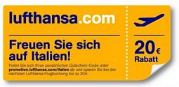 Lufthansa: Günstig fliegen mit 20 Euro-Gutschein