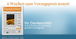 MAGclub: 4 Wochen Handelsblatt mit effektiv 10 Cent Gewinn lesen