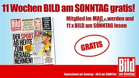 MagClub: 26 Ausgaben der BILD am Sonntag kostenlos (Mini-Abo)