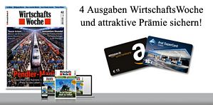 MagClub: 4 Ausgaben der Wirtschaftswoche für 23,48 Euro sichern und 25 Euro in Gutscheinen erhalten