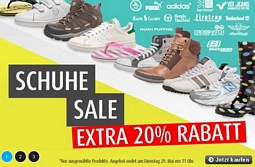 MandMDirect.de: 20 Prozent Rabatt auf Schuhe + 15 Prozent Gutscheincode