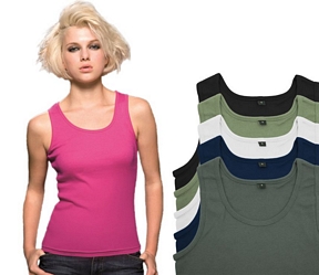 Mantis World 2er Set/Pack Tank Top Damen Basic Shirt Oberteil