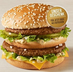 McDonald’s: Zu jedem McMenü gibt es einen BicMac geschenkt