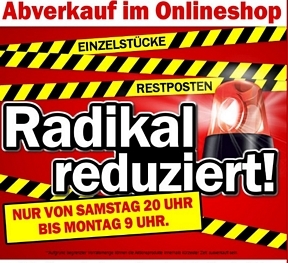 Media Markt: Abverkauf im Onlineshop – bis zum Montag günstige Preise für Einzelstücke und Restposten