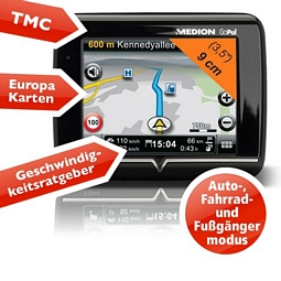 Medion GoPal E3240 Navigationssystem 3,5 Zoll