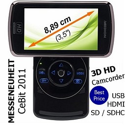 Medion Life X47006 3D HD Camcorder