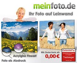 meinfoto.de-Gutschein im Wert von 50 Euro für 25 Euro bei DailyDeal