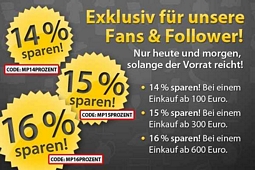 MeinPaket: Dank Facebook-Aktion zwischen 14 und 16 Prozent Rabatt (je nach Bestellwert)