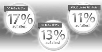 Ab Donnerstag 10 Uhr bis Freitag 10 Uhr bis zu 17 Prozent Rabatt bei MeinPaket