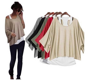 Merish 2 in 1 Damen Longshirt + Tunika T-Shirt