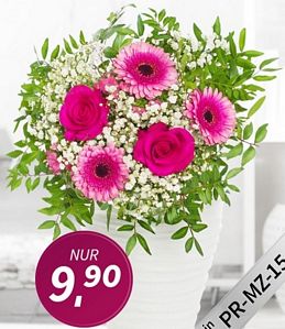 Miflora: Blumenstrauß Prosa oder Lovely Lemon für jeweils 9,90 Euro zzgl. 5,90 Euro Versand