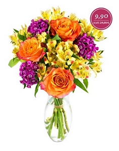 Miflora: Blumenstrauß Lucia für 9,90 Euro zzgl. 5,90 Euro Versandkosten