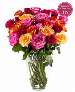 Miflora: Blumenstrauß Maxima mit Rosenrallye (bis zu 30 Blüten)