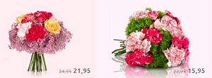 Miflora: Diverse günstige Valentinsangebote + 22 Prozent-Gutschein