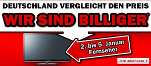 Media Markt: Wir sind billiger – diverse Fernsehgeräte unter aktuellem idealo-Preis