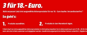 Media Markt: 3 Blu-rays für 18 Euro