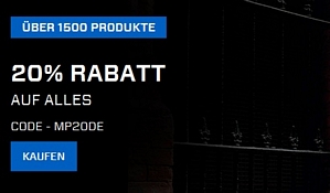 MyProtein: 20 Prozent auf Alles + keine Versandkosten ab 49 Euro Bestellwert