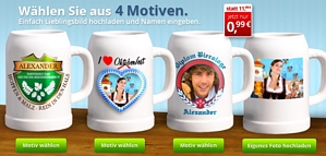 Bierkrug mit Lieblingsbild bei myprinting für nur 5,98 Euro inkl. Versand sichern