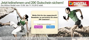 mysportworld: 20 Euro-Gutschein auch für reduzierte Ware in Kooperation mit der TV Digital
