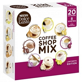 Nescafé Dolce Gusto Coffee Mix mit 8 Sorten 36 Kapseln 20 Portionen