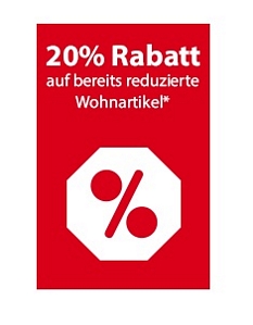NKD – 60 Prozent Rabatt auf Wohnartikel + 20 Prozent Zusatzrabatt