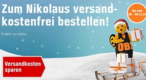 OBI Onlineshop: Ab heute bis zum 08. Dezember versandkostenfrei bestellen