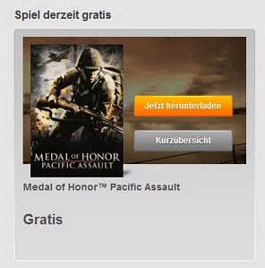 Origin: PC-Spiel Medal of Honor – Pacific Assault kostenlos runterladen