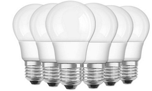 6er Pack Osram LED STAR A40 MATT E27 5W LED Lampe Warmweiß wie 40W Glühbirne