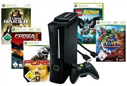 Otto: Xbox360 Elite 120GB + 5 Spiele