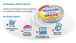 Philadelphia Klassik Doppelrahm kaufen und Geld zurück erhalten