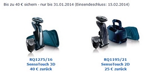 Philips: Bis zu 40 Euro Cashback für Rasierer