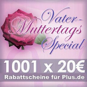 Plus Onlineshop – 20 Euro-Gutschein über Facebook (100 Euro MBW)
