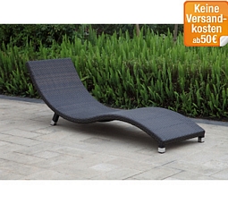 Sonnenliege Caracas in Rattan-Optik