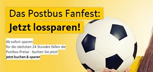 Postbus: 50 Prozent Rabatt auf alle Postbusfahrten
