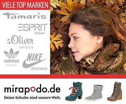 mirapodo Gutschein im Wert von 25 Euro für 8,10 Euro bei DailyDeal