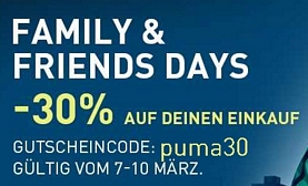 PUMA: 30 Prozent Rabatt auf nicht reduzierte Artikel